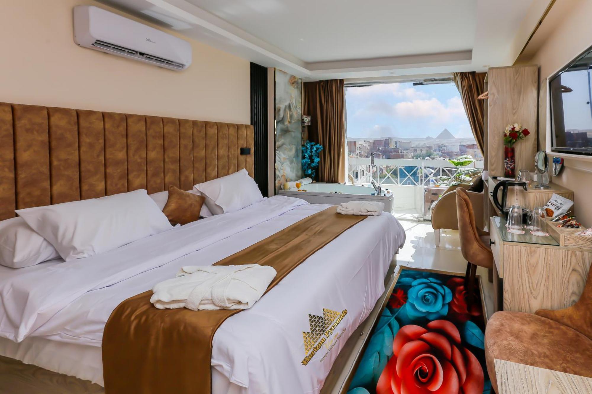 Kafret el-Gabal Horizon Pyramid View Inn מראה חיצוני תמונה