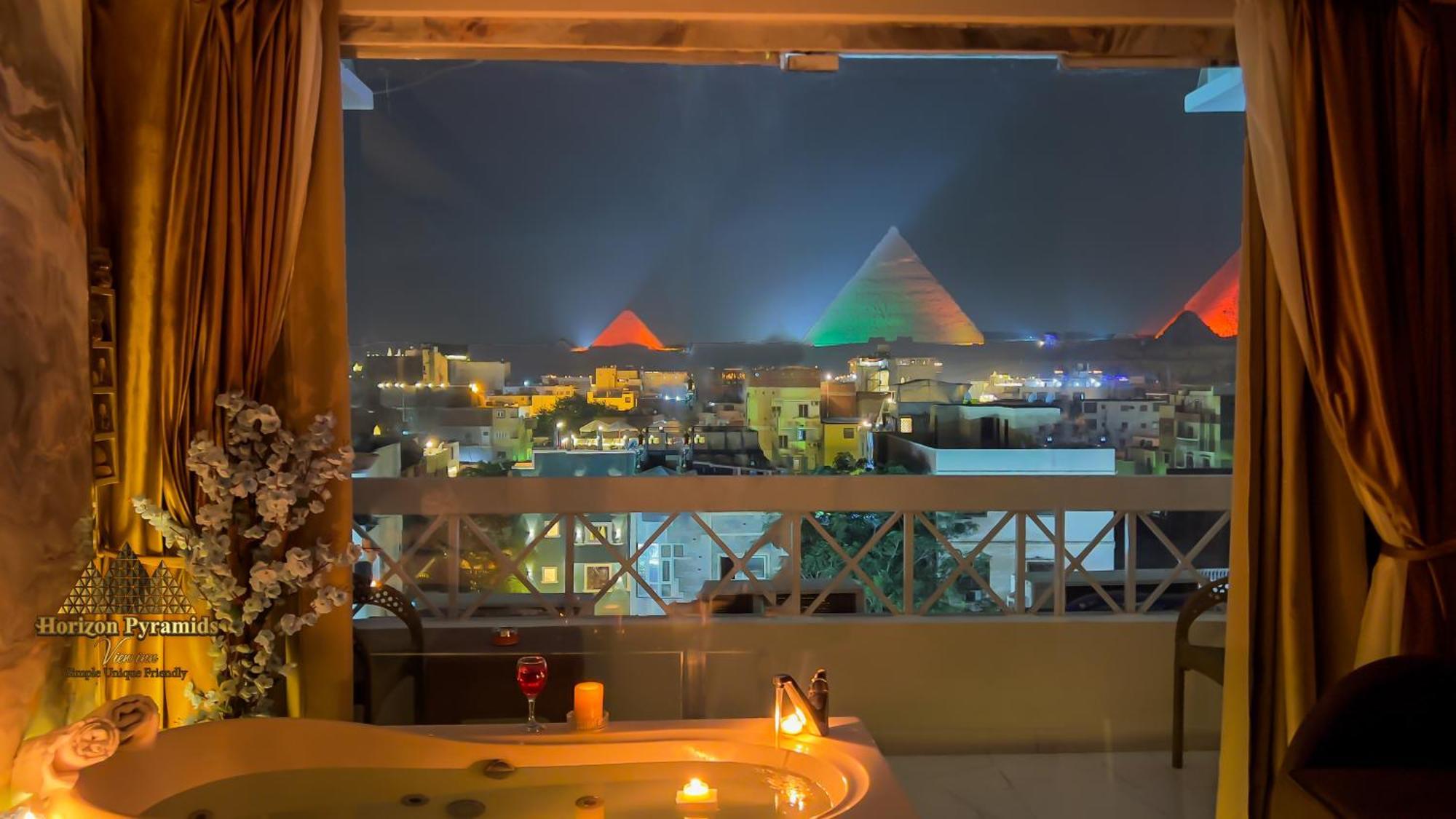 Kafret el-Gabal Horizon Pyramid View Inn מראה חיצוני תמונה
