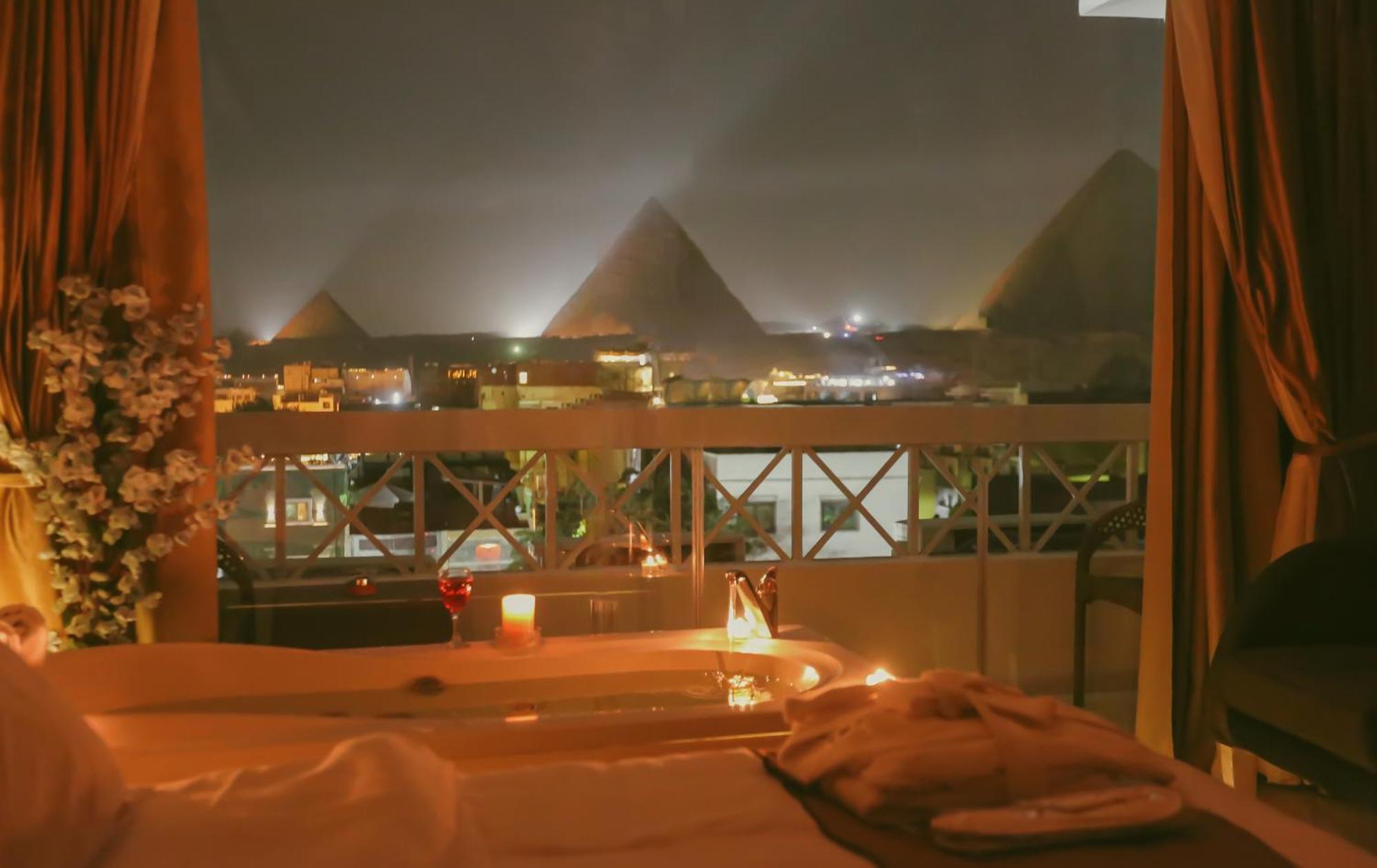 Kafret el-Gabal Horizon Pyramid View Inn מראה חיצוני תמונה
